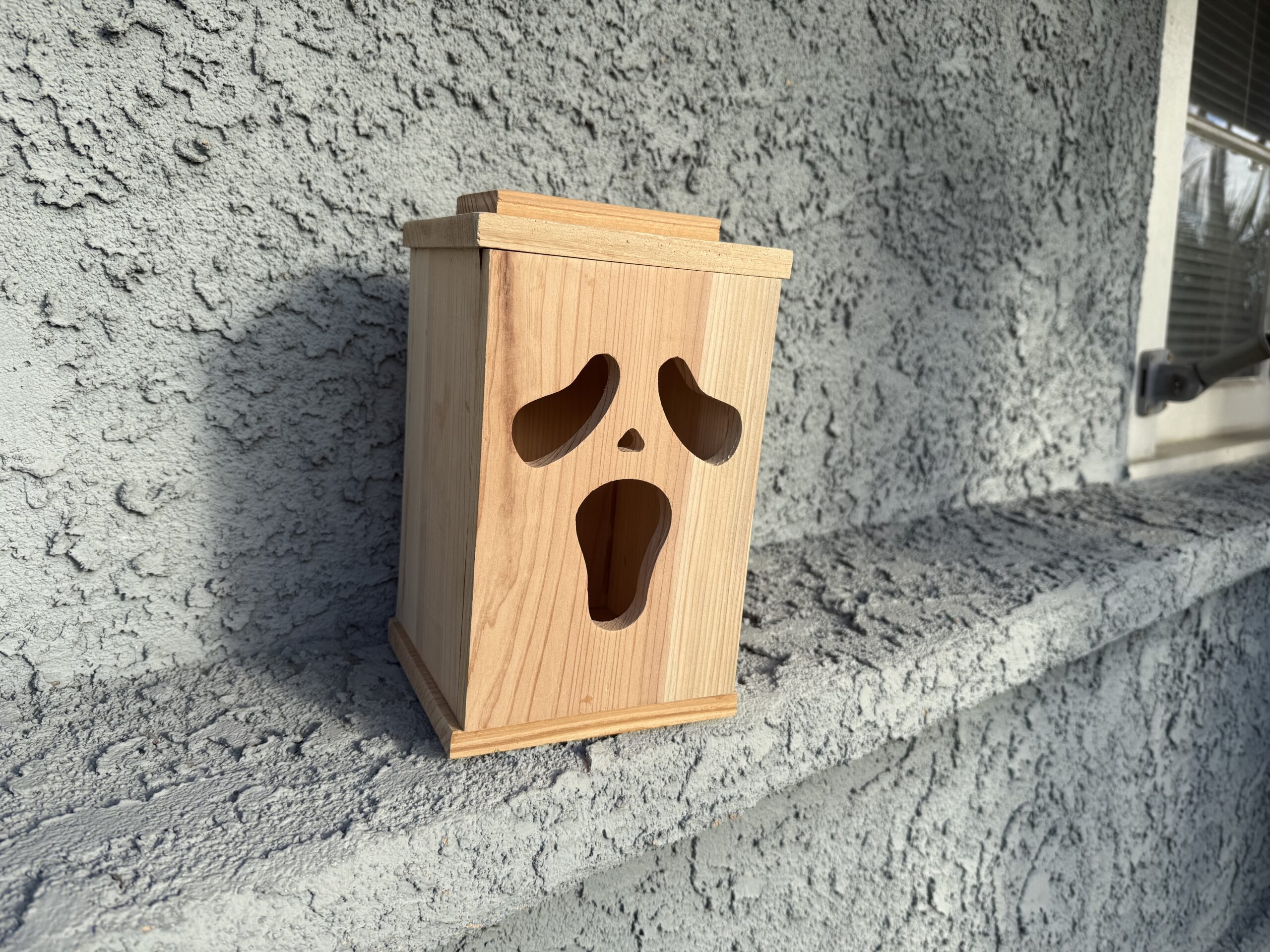 Cedar Wooden Lantern – Interchangeable Magnetic Faces - Image 2