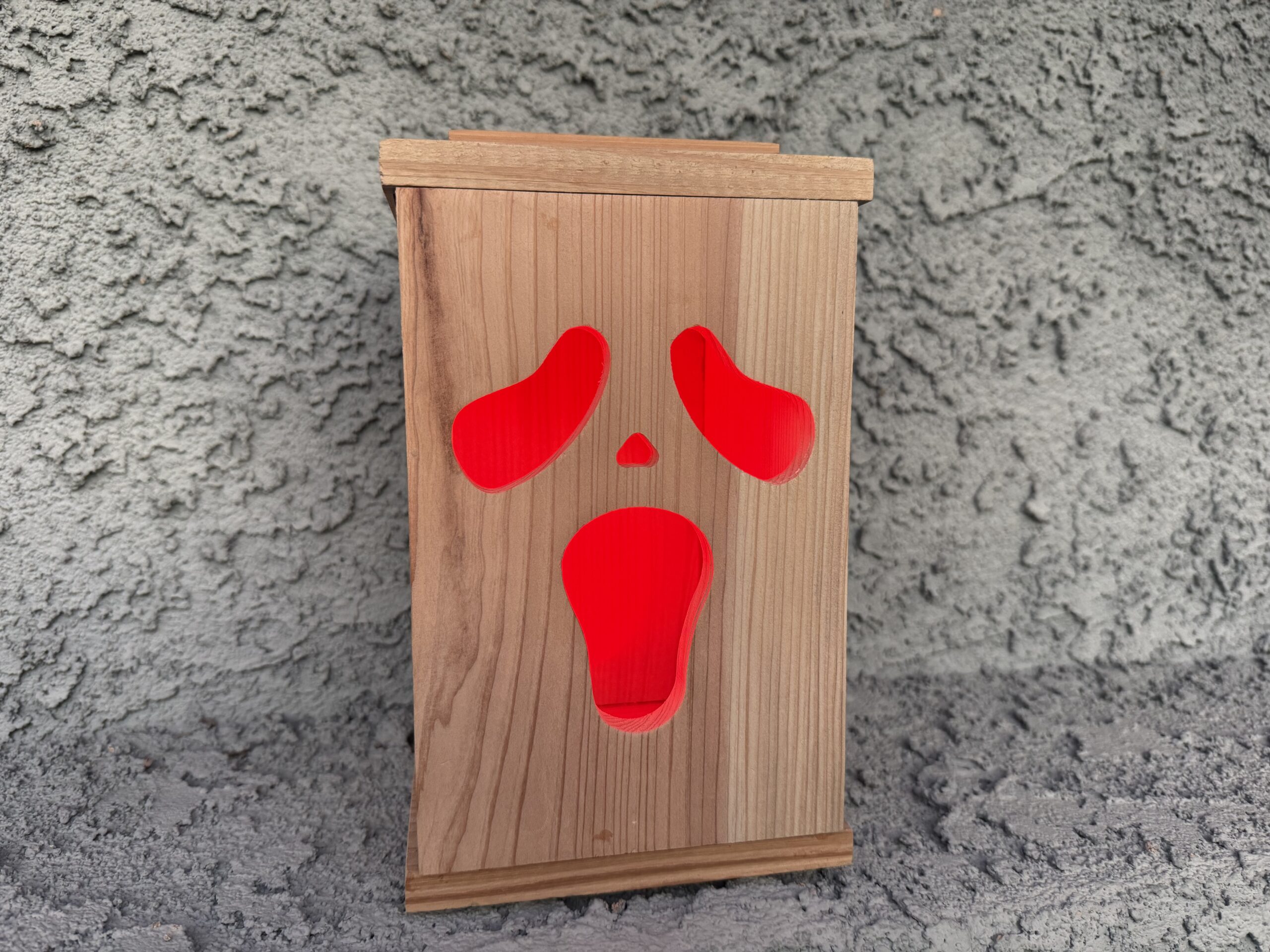 Cedar Wooden Lantern – Interchangeable Magnetic Faces - Image 4