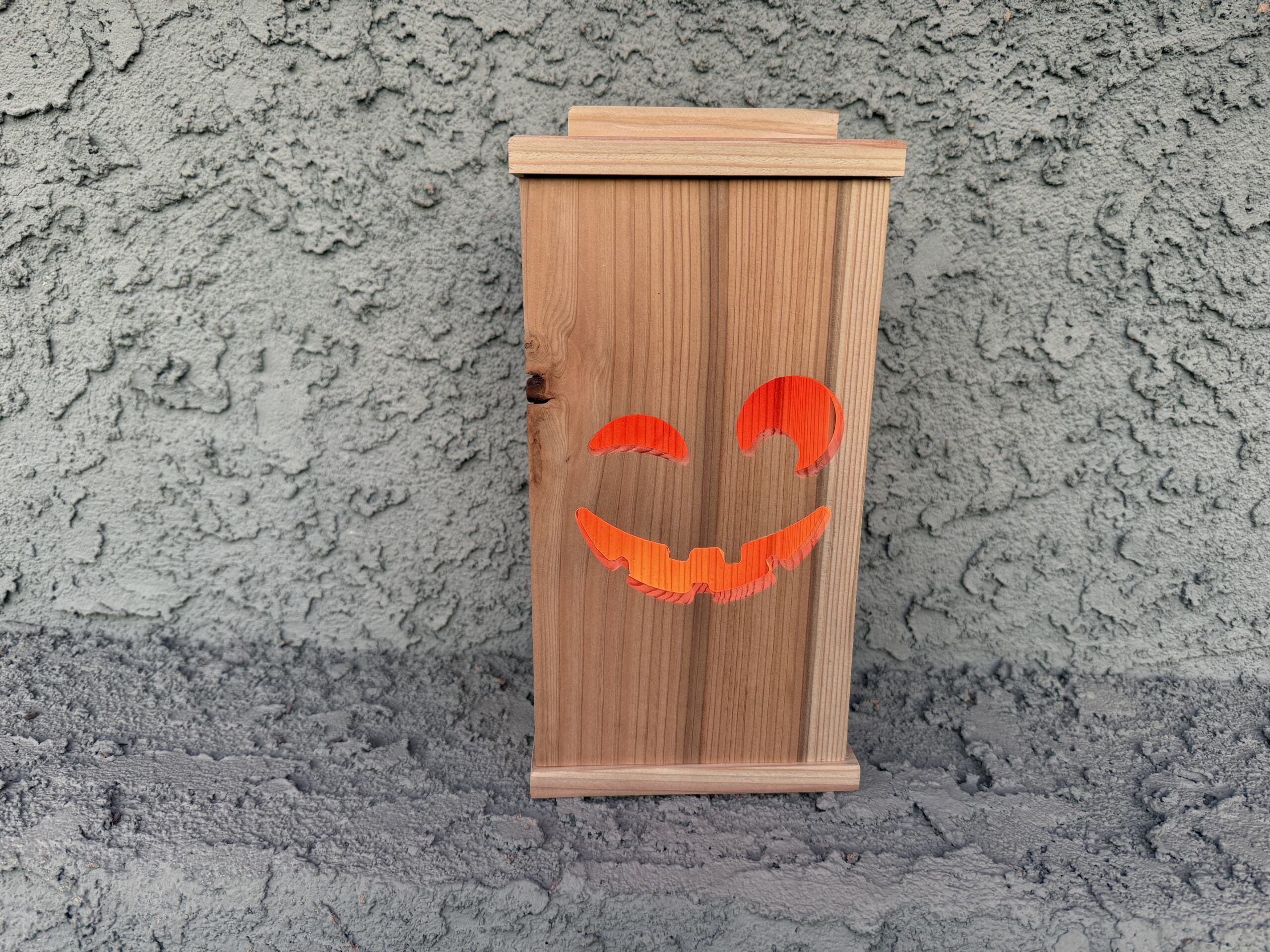 Cedar Wooden Lantern – Interchangeable Magnetic Faces - Image 6