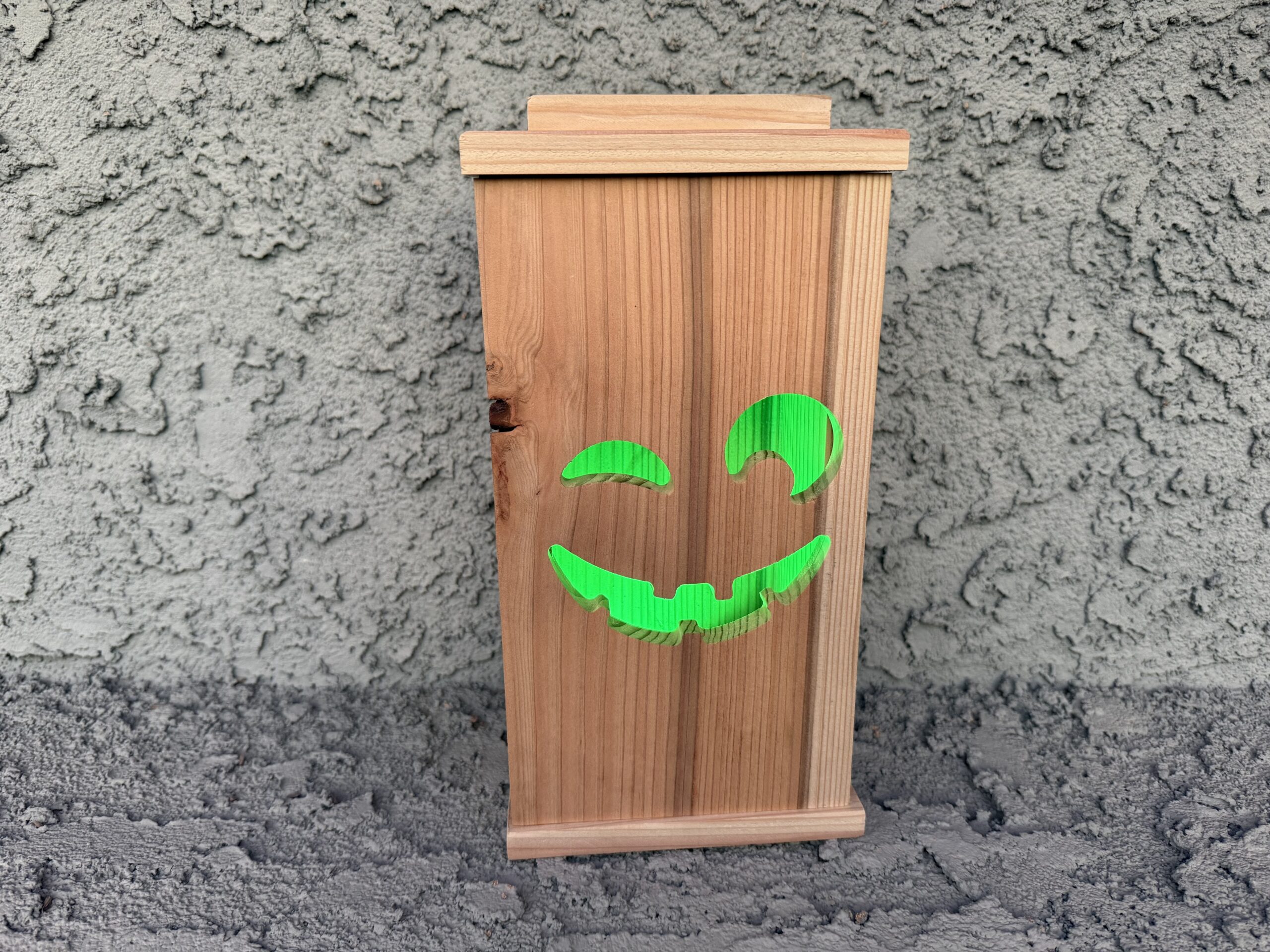 Cedar Wooden Lantern – Interchangeable Magnetic Faces - Image 8