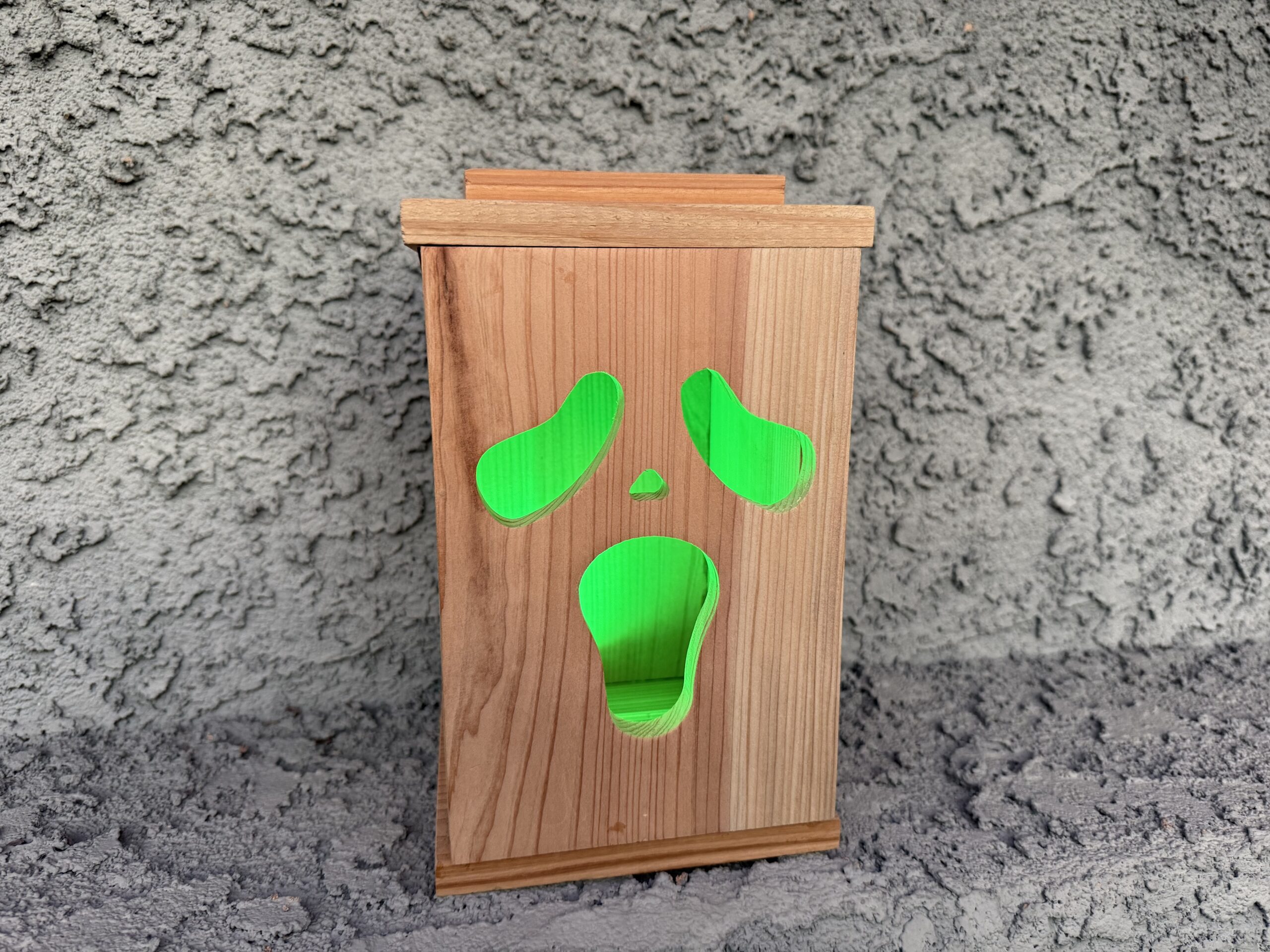 Cedar Wooden Lantern – Interchangeable Magnetic Faces - Image 9